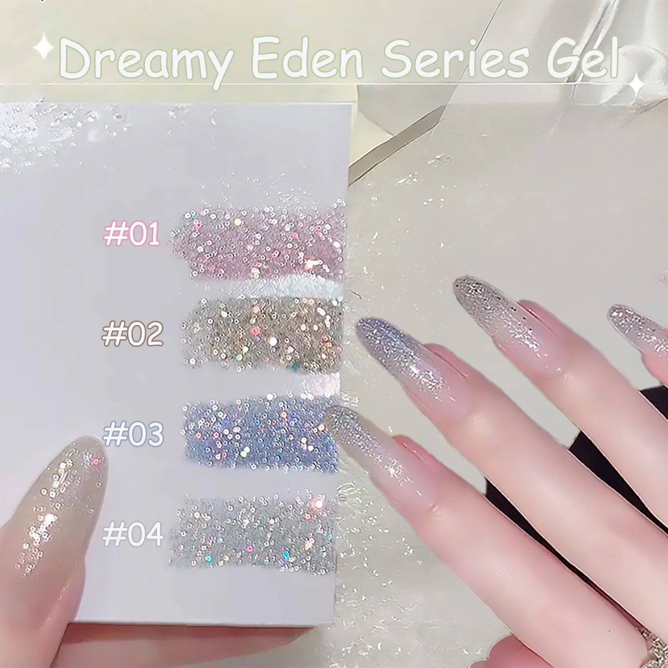 

1 шт. ZH Super Flash Гель-лак для ногтей 2025 Новый популярный цвет Dreamy Eden Гель-лак для ногтей Тонкая блестящая пленка для дизайна ногтей Товары для ногтей