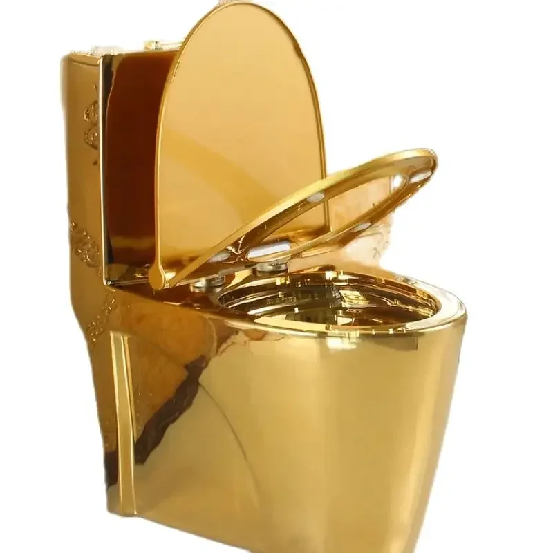 

золотой унитаз super whirlpool 8,0 большой унитаз для экономии воды и дезодорации m ó veis de Banheiro muebles para ba ñ