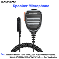 Baofeng Microphone UV-9R Pro Max V2 Walkie Talkie Waterproof PTT Speaker Mic for UV-9R Plus UV S22 UV-98 BF 9700 GT3WP Ham Radio