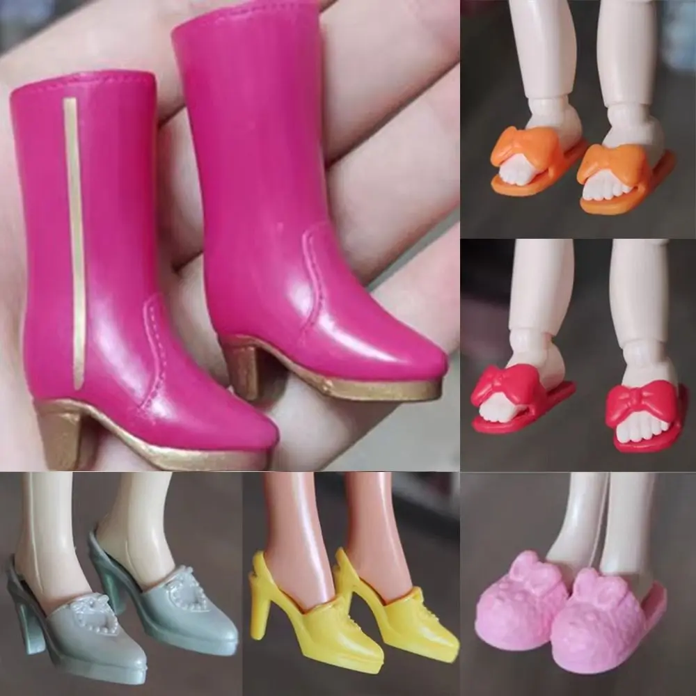 Quality 1/6 Doll Shoes High Heels Boots Slippers Super Model 30cm Figure Doll Sandals Original Doll Casual Sport Flat Shoes Fema