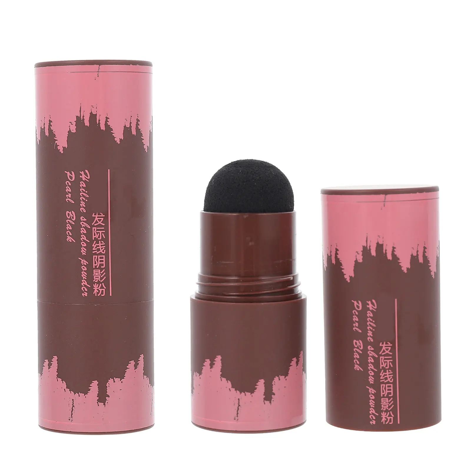 2Pcs Hairline Powder Convenient Hair Shadow Sponge Pen Thickening Concealer Waterproof Portable Household Hairline Accessory