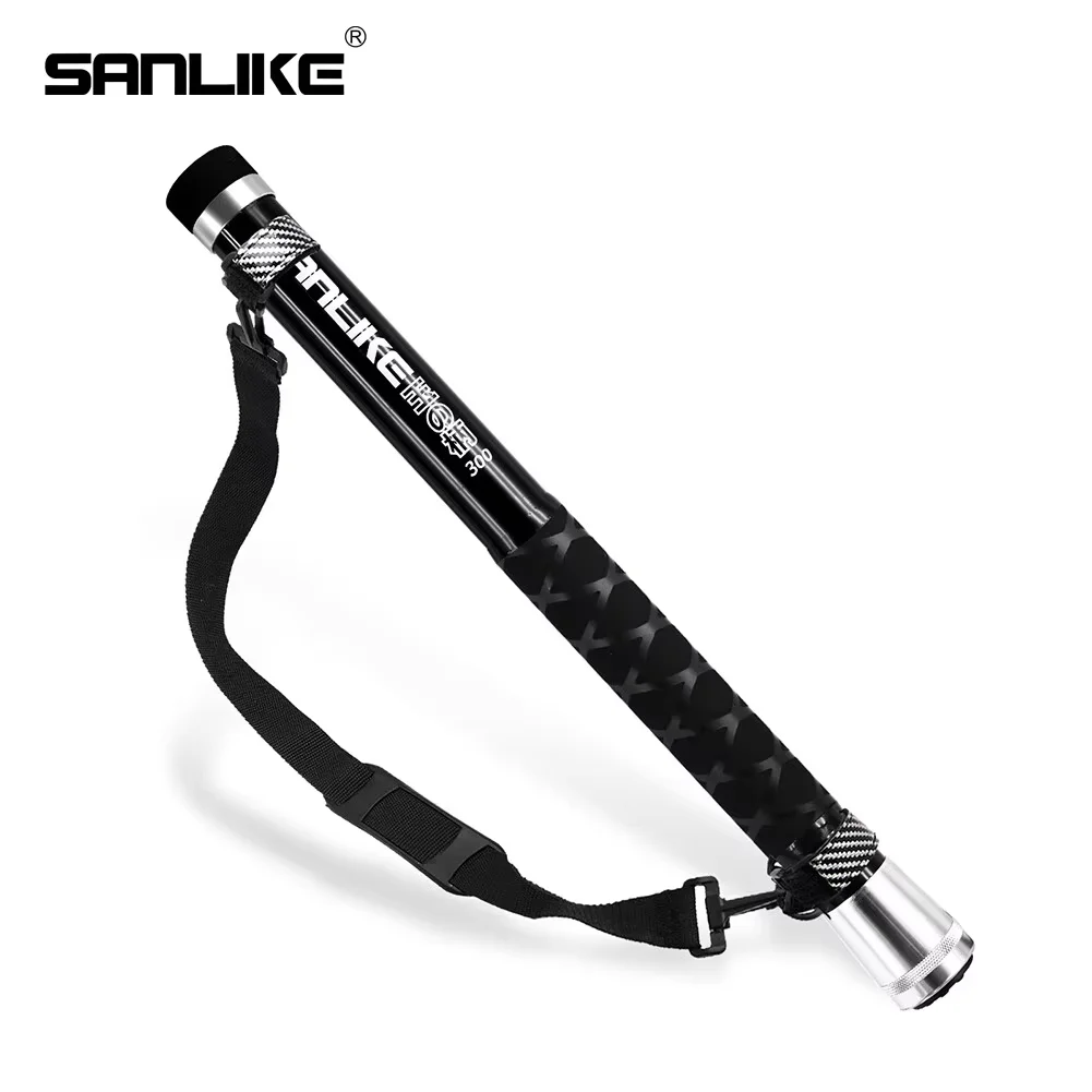 

SANLIKE 3m Black Telescopic Carbon Fibre Fishing Net Long Handle Portable Compact Belt Landing Rod Fishing Net Rod Fishing Tools