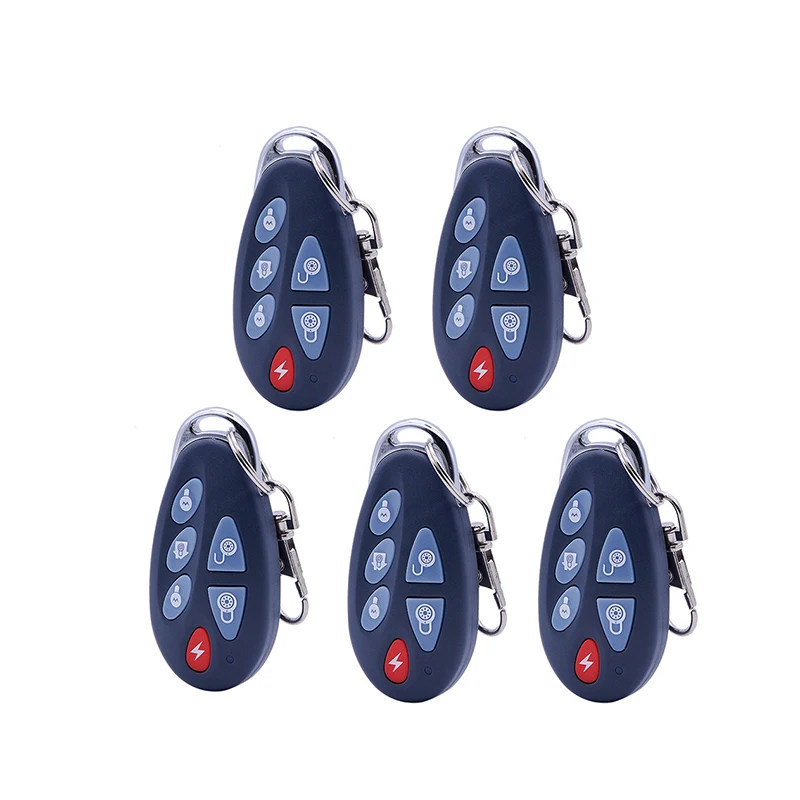 5pcs/Lot Wireless Keyfob Remote Controller with Arm/Disarm/Home Arm/SOS Function 433MHz/868MHz for Focus ST-VGT ST-IIIB Alarm
