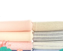 Printed Cotton Knitted Jersey soft type A cotton Stripes and plain colors Fabric for DIY baby clothes 50x170cm
