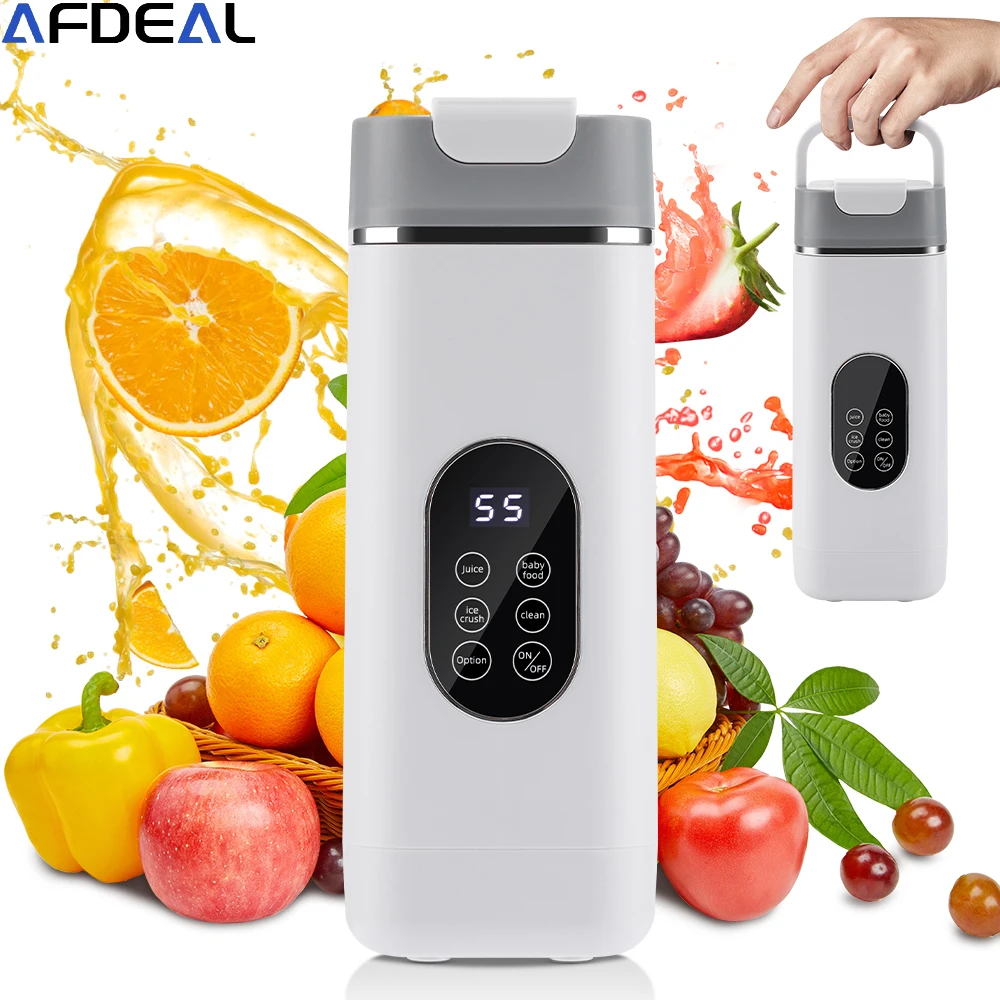 12 블레이드 휴대용 블렌더 전기 Juicer 420ML USB 충전식 주스 추출기 기계 과일 스무디 아이스 블렌더 믹서 4 모드
