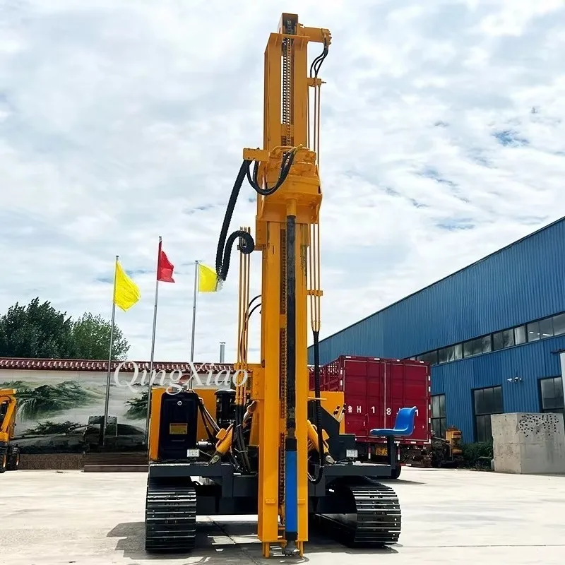 FOB Price Hydraulic Ground Pile Driver Wear Resistant Flexible Site Movement Ideal For Screw Pile Installation Construction Work