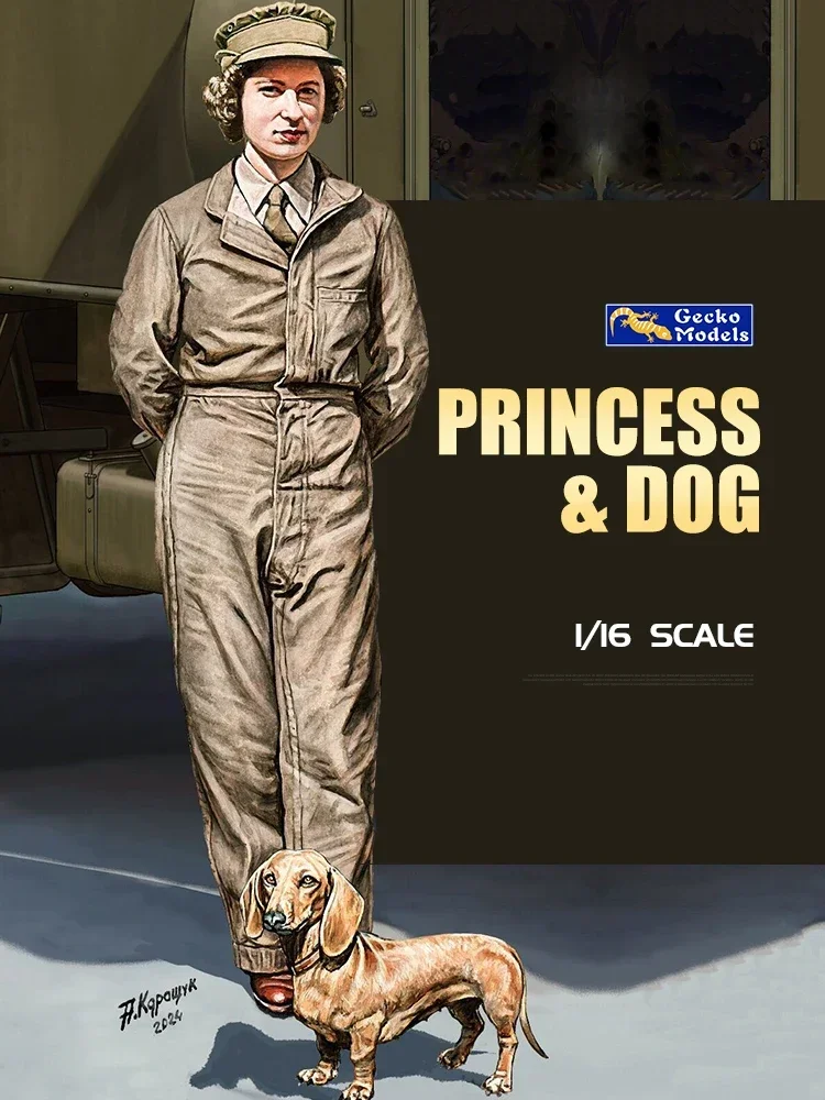 Kit de soldado ensamblado modelo Gecko 16GM0020 Princess & Dog 1/16