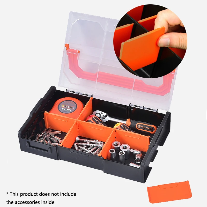 1/3Pcs Plastic Tool Box Multiple Grids Screw Placement Box Combined Electronic Component Storage Case Repair Parts Organizer Box