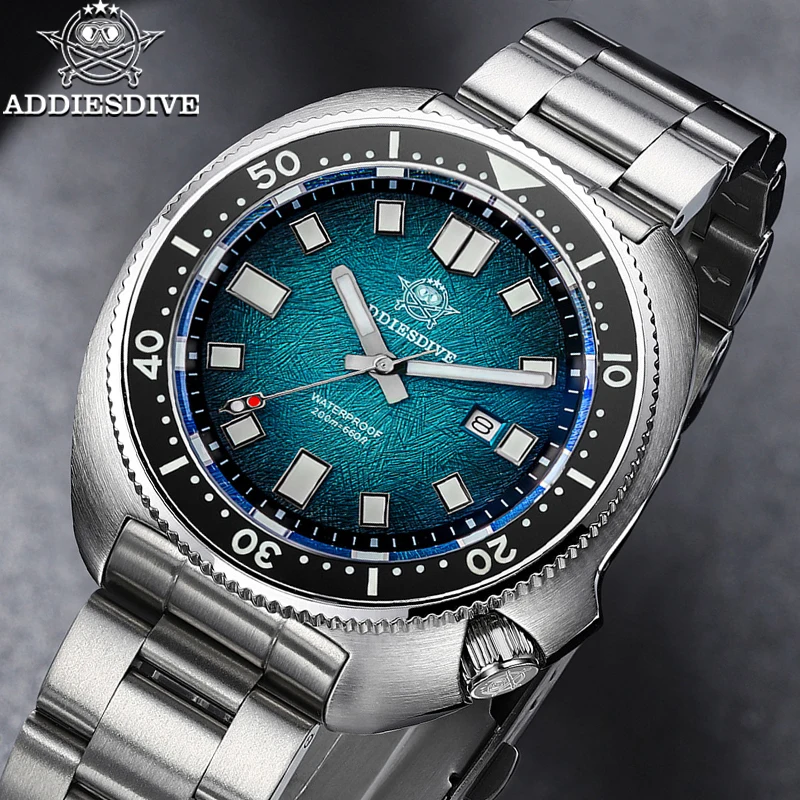 ADDIESDIVE Japan2115 Neue Herrenuhr Saphirglas BWG9 Ultrahelle leuchtende 200 m wasserdichte Armbanduhr Luxus-Quarzuhren