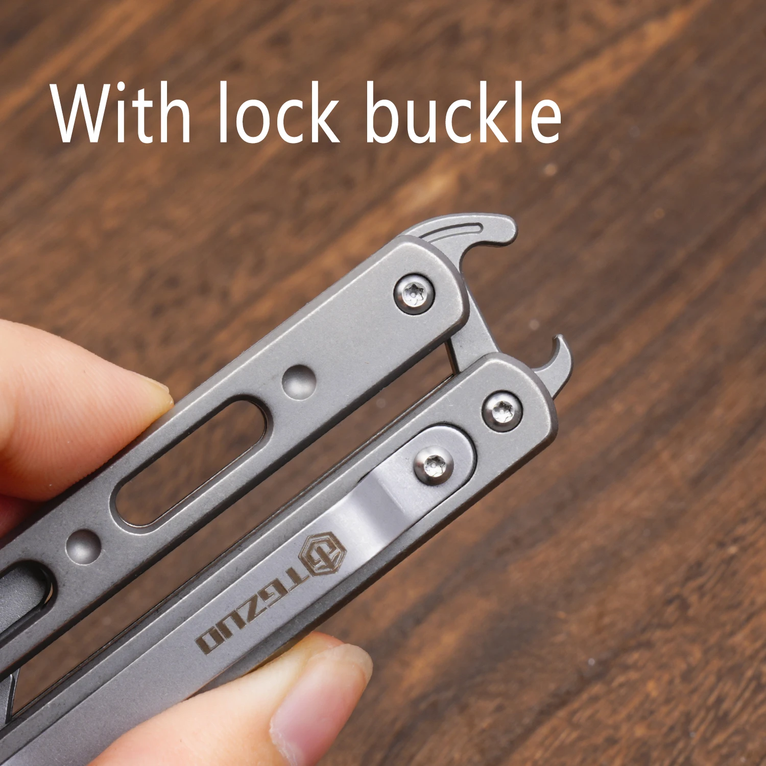 Titanium Alloy Foldable Handle Practical Tools Portable Outdoor EDC Multifunctional Cutting Tool