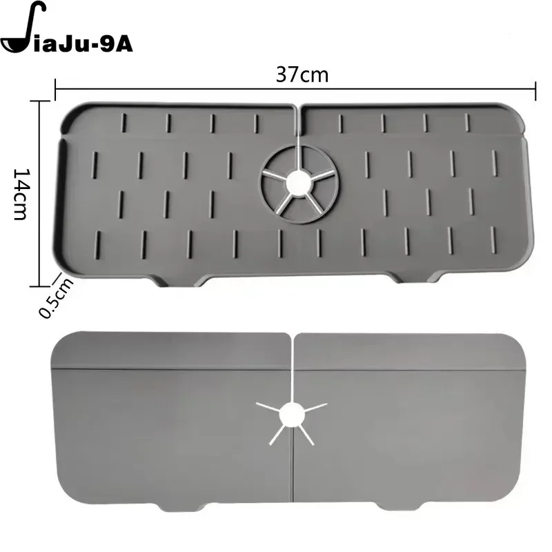 Faucet Absorbent Mat Silicon Kitchen Sink Splash Guard Drain Pad Water Splash Catcher Mats Countertop Protector Kitchen Gadgets