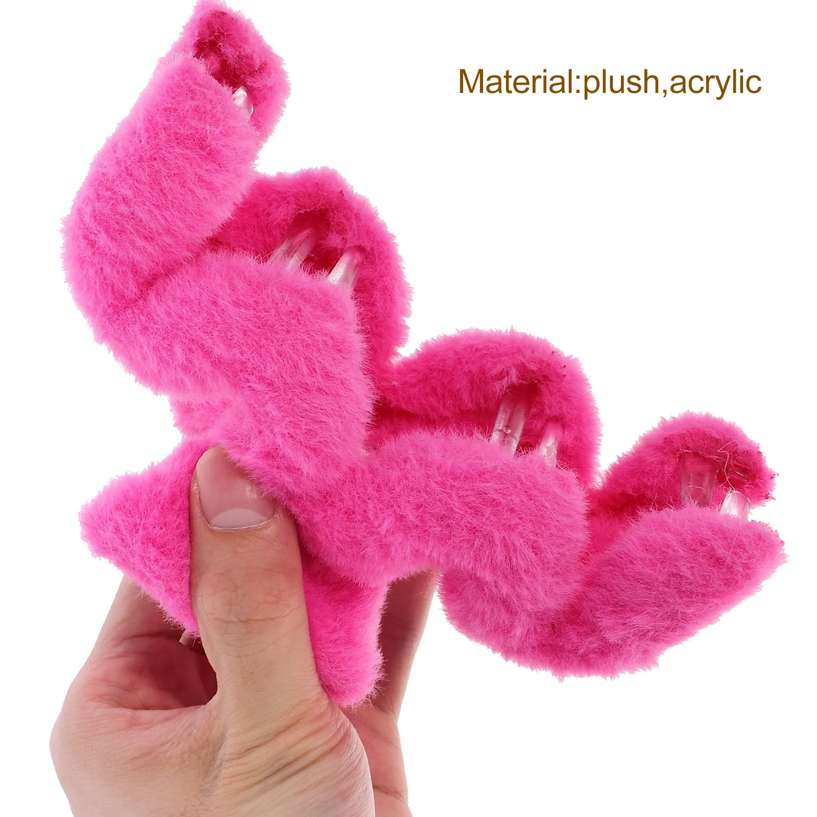 

Набор из 3 заколок-крабов для волос в форме акулы для женщин, пушистые мягкие заколки-крабы для укладки хвоста и пучка, для повседневного использования и вечеринок