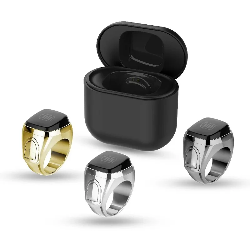 

Металлическое кольцо с зарядным отсеком, подсчетом цифрового дисплея, интеллектуальным кольцом, электронным счетчиком пальцев Bluetooth