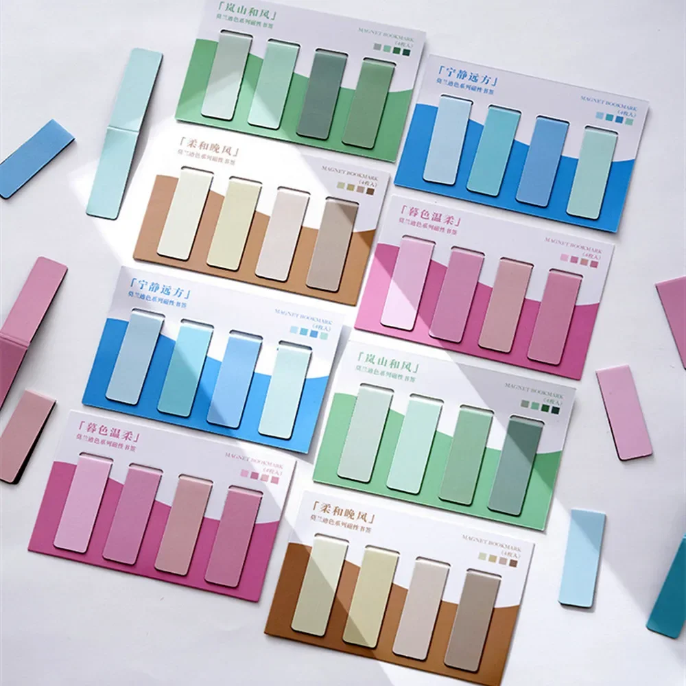 

16PCS Magnetic Bookmark 16 colors Magnetic Bookmarks Page Markers For Students Teachers Classroom Home Office Reading Supplies