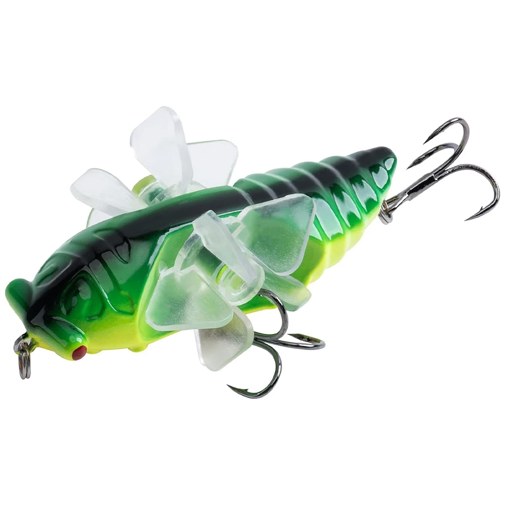 

Goture 1pcs 7.5cm 14g Bionic Cicada Fishing Lure Artificial Wobblers Crankbait Insect Bait Pike Bass Tackle Hard Lures