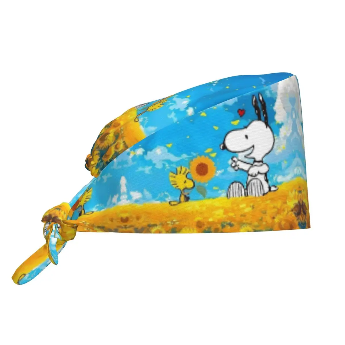 

Кепка для скрабов S-Snoopys на заказ, хирургические шапки, милый мультяшный арахис, модная кепка с принтом для операционной, шляпы оператора, шляпа для лабораторных работ