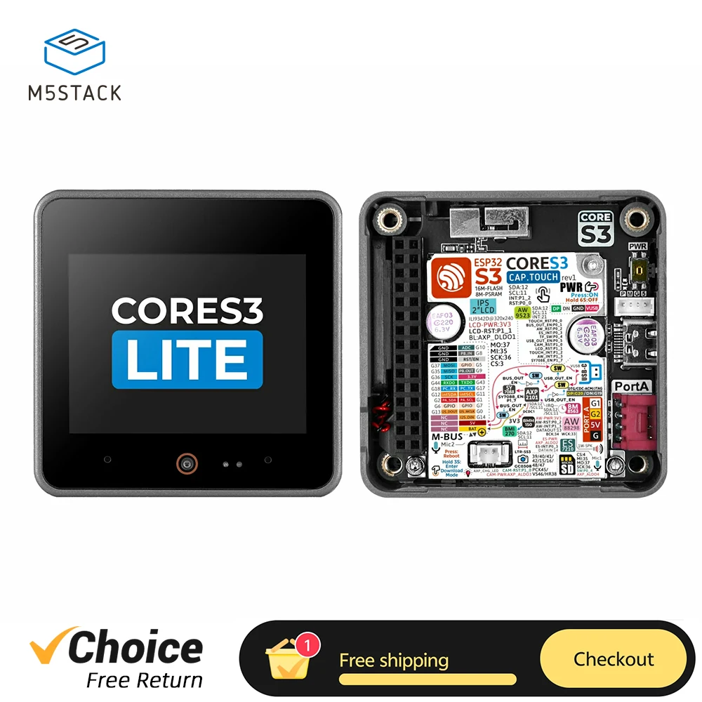 M5Stack CoreS3 Lite Programmable IoT Controller ESP32-S3 Core WIFI 2.0