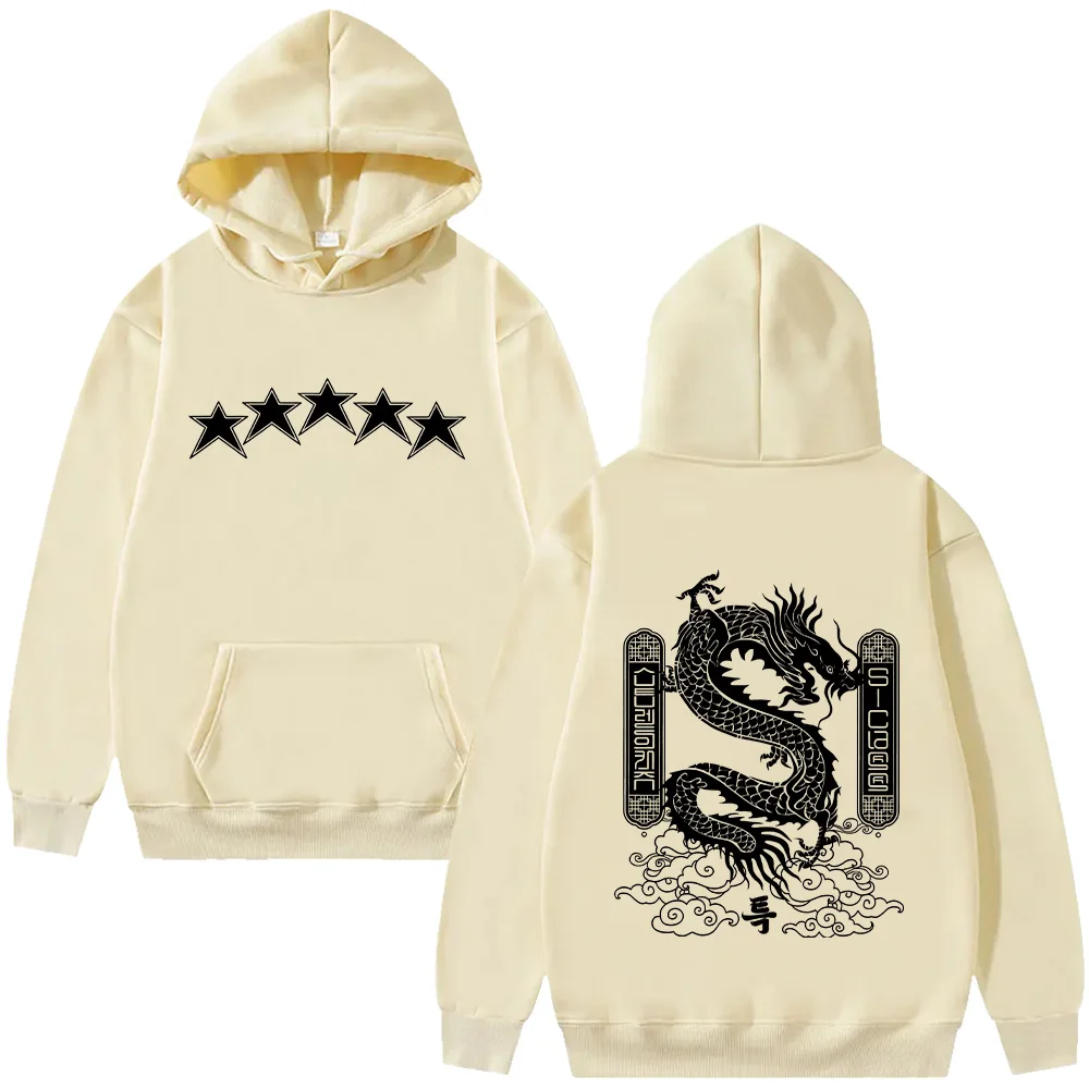 5-Star Dragon Graphic Hoodies SKZ Merch Sweatshirts Kpop High Street Clothing Retro Harajuku Aesthetic Top Women Men Pullovers view 3