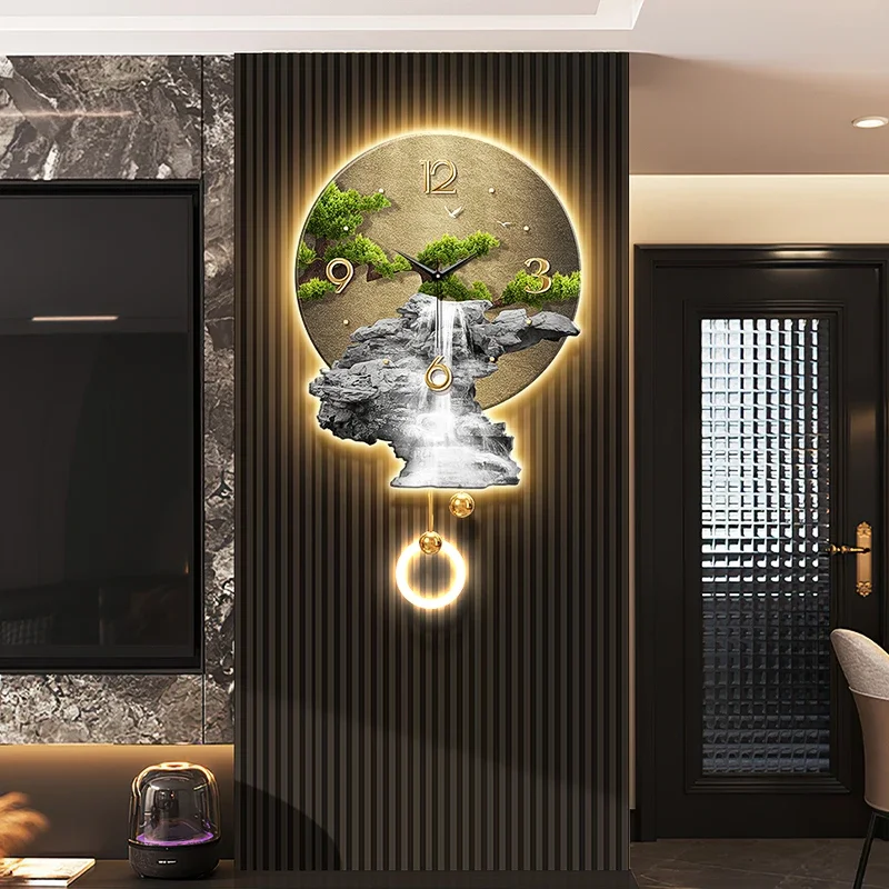 European Nordic Wall Watch Digital Luxury Alarm Vintage Wall Watch Modern Bathroom Aesthetic Italian Horloge Murale Home Design