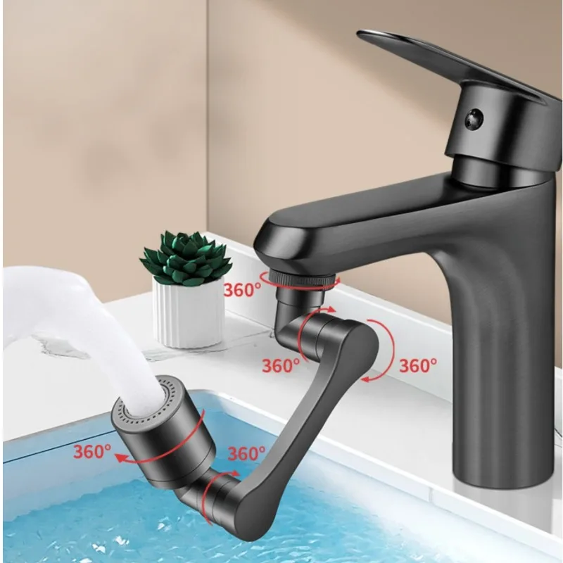 1pcs Upgrade 1440° Universal The Faucet Robotic Arm Rotation Extender Dual Mode Nozzle for Kitchen Washbowl Faucet Extender