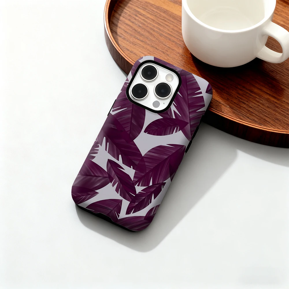 Luxo folhas de ameixa caso de telefone para iphone 17 16 15 14 13 12 11 pro max air plus luxo dupla camada capa traseira