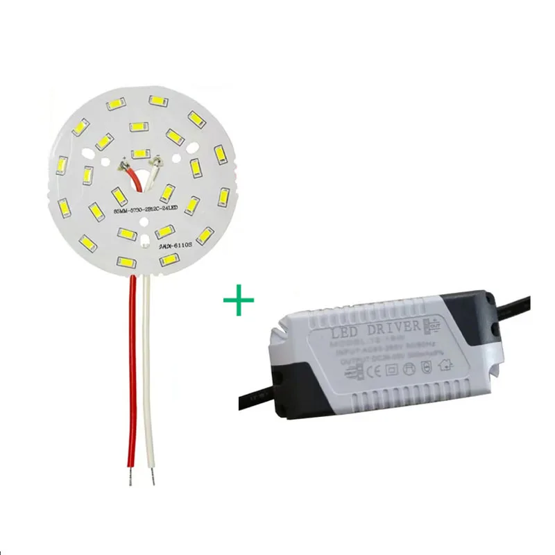 

Replacement parts for LED ceiling light downlight LED module and dimmable driver, AC85-265V