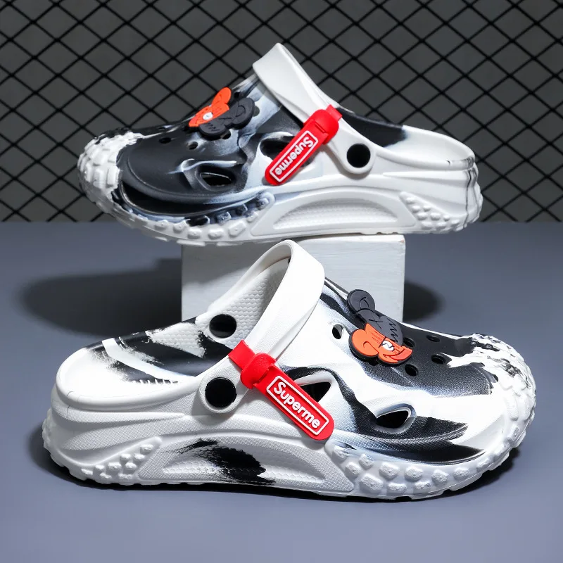 EVA hole shoes men's 2026 new beach non-slip, anti-bacterial bag head sports slippers women's summer wear