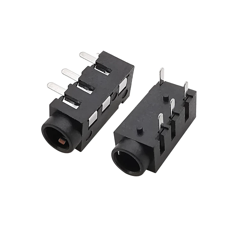 10/20Pcs PJ-320A Black 3.5 mm Headphone Jack Socket Audio Female Connector 4 Pin DIP Audio Interface PJ320A