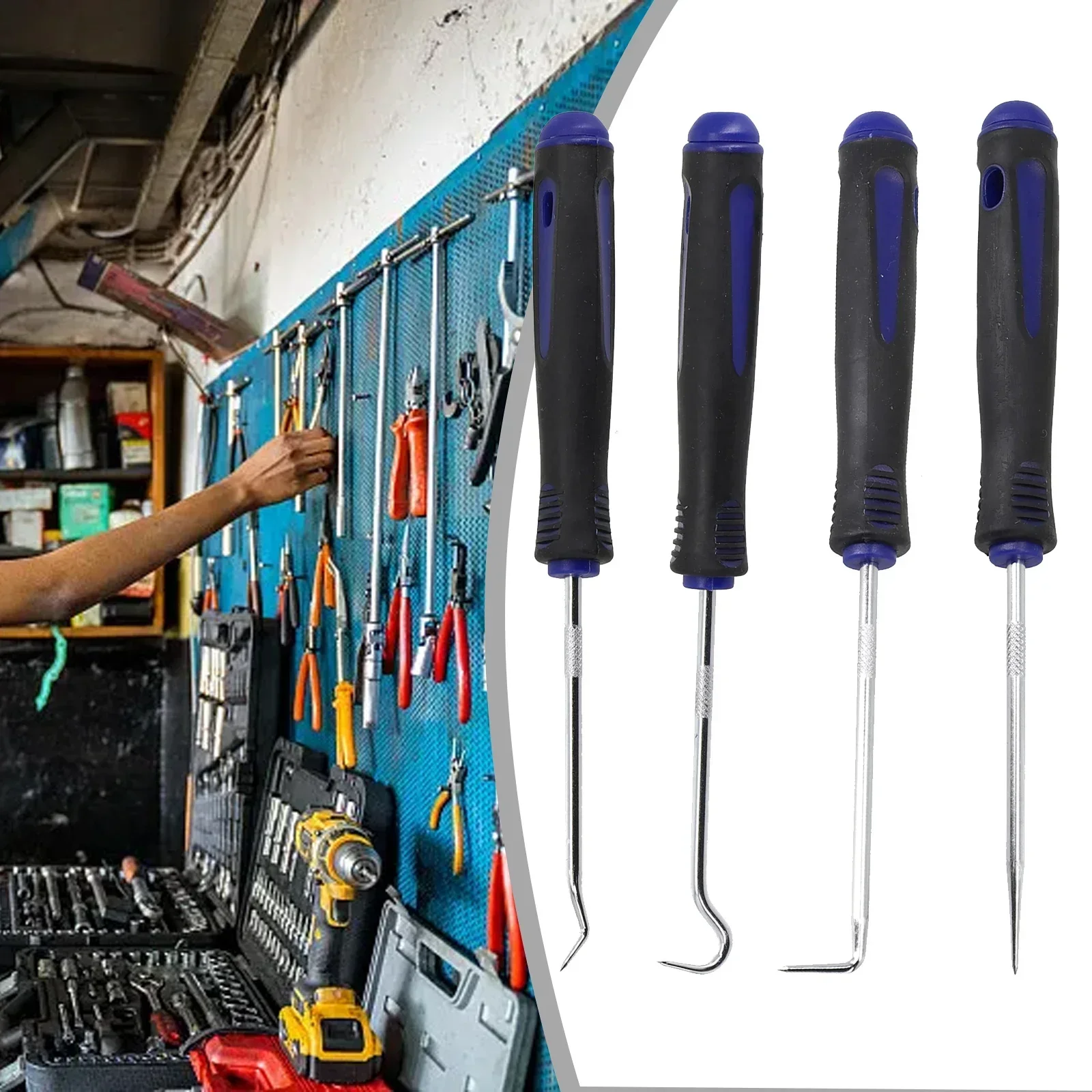 

*Versatile 4Pcs Car Auto Vehicle Oil Seal Screwdrivers Set: This Set Includes 4 Different Types Of Hooks And Picks, Including St