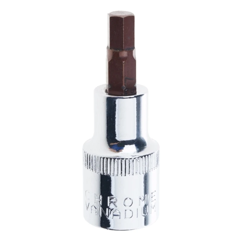 L8RC Professional Socket Bit 1/2 Thread Non Slip Grip Exterior Steel Socket Adapter