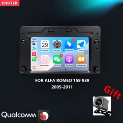 CHSTEK Car Radio For Alfa Romeo 159 939 Brera Spider Sportwagon 2005-2011 Carplay Multimedia Bluetooth5.0 WIFI 4G GPS Android 13