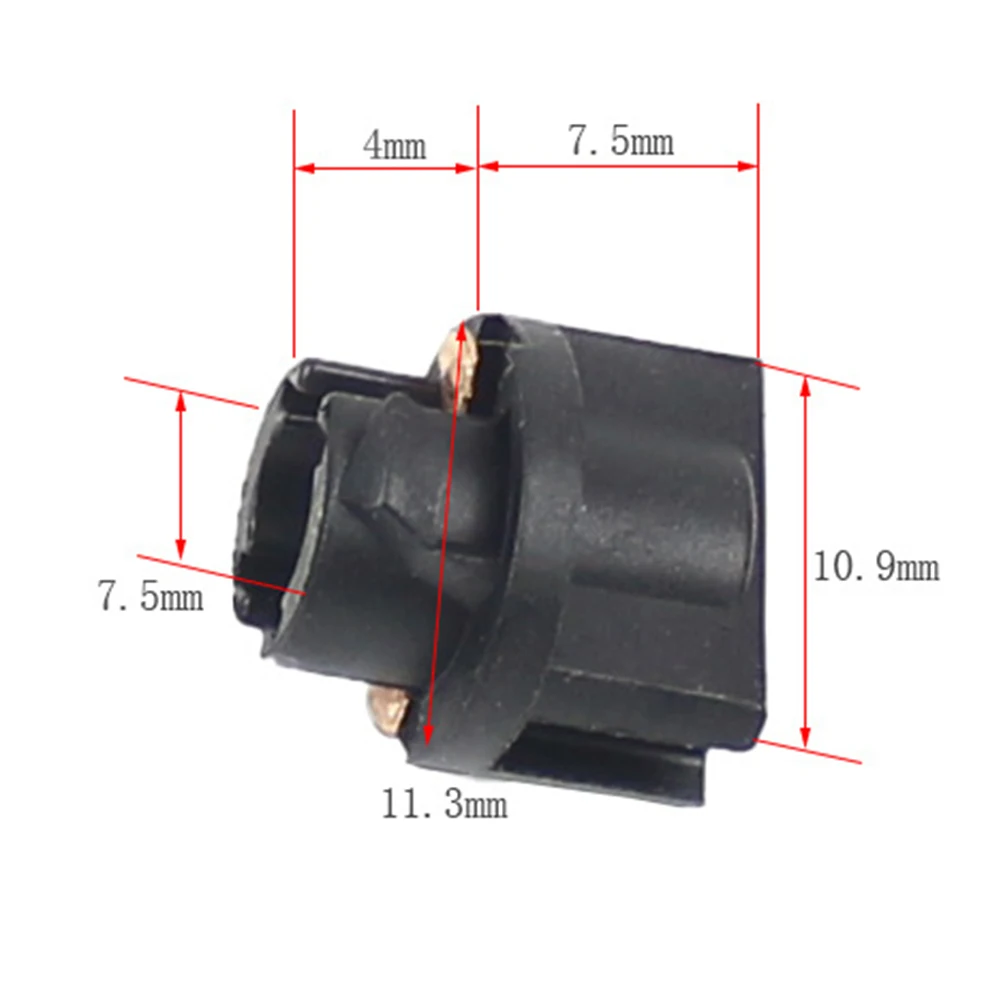 10x T5 B8.5D blokada uchwytu żarówki gniazda do prędkościomierza wskaźnik wskaźnika klaster 7.9x11.3x10.9x11.5 Mm akcesoria samochodowe narzędzia