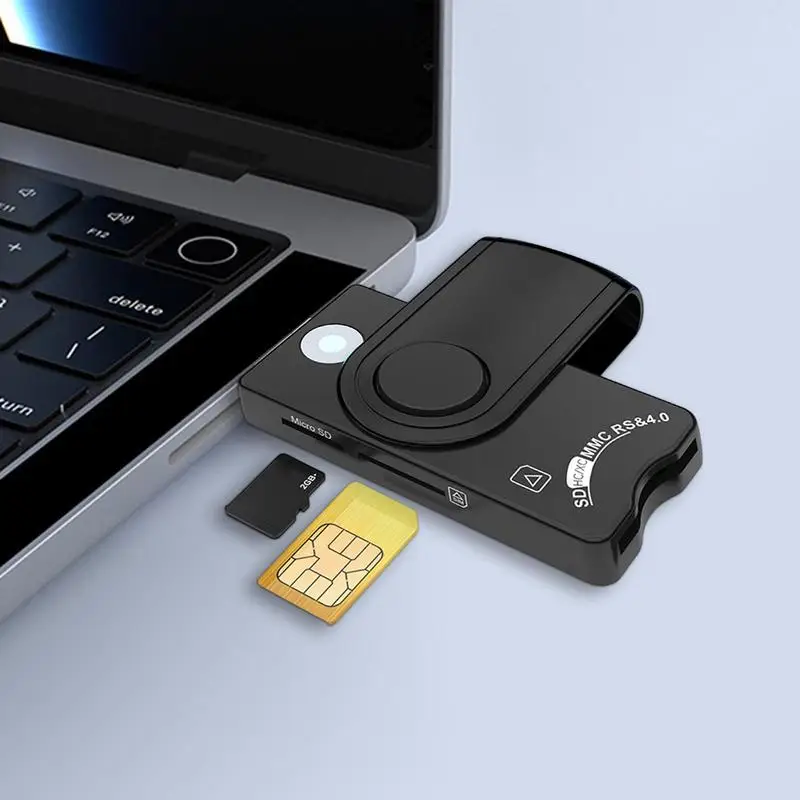 Cac reader für schnelle übertragung kompakt tragbar für heimreisen verwenden usb 2,0 sichere stabile übertragung für linux iso emv