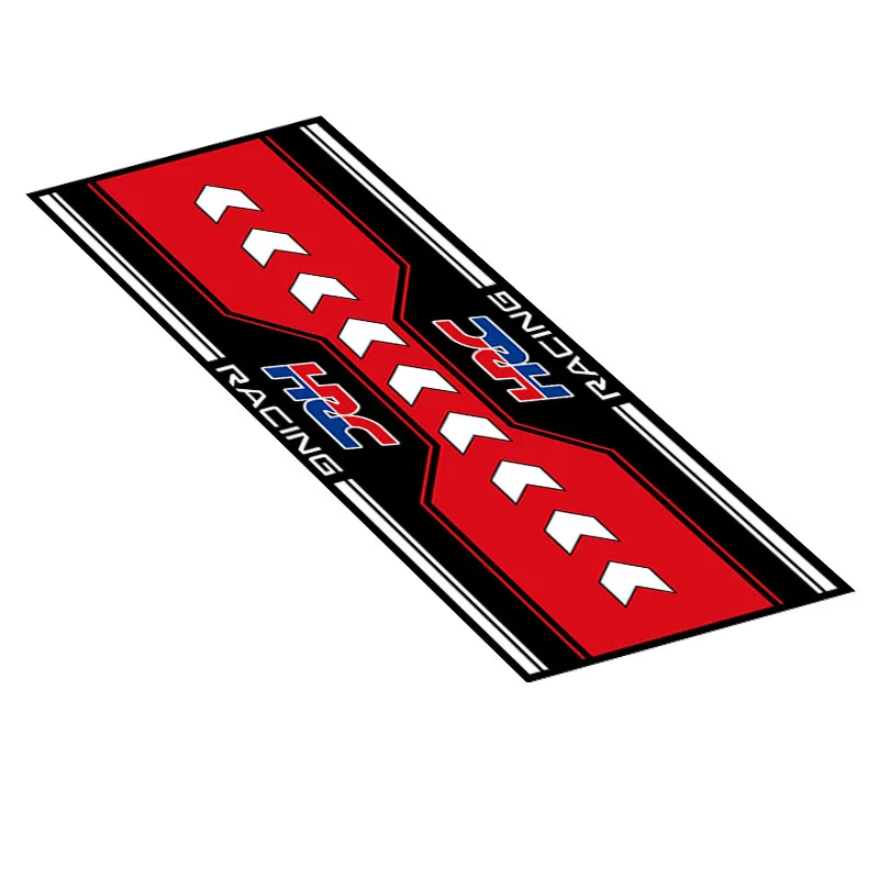 Op maat gemaakte Honda motorfiets parkeermat antislip garagekleed cool racing moto display tapijt antislip huisdecoratie vloermat