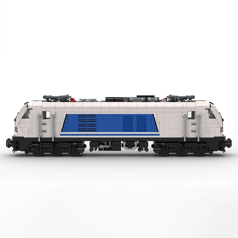 مركبة نقل البضائع في المدينة BR 159 - نموذج قاطرة هجينة يوروودوال بنة تجميع تكنولوجيا الطوب ألعاب الأطفال #3