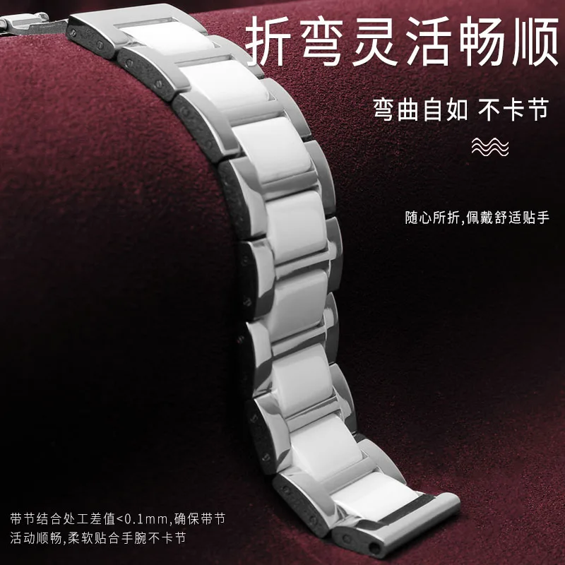 ساعة غوص من السيراميك والفولاذ المقاوم للصدأ ، سوار رائع ، لساعة DW الأحفورية ، فيتا ، كاسيو ، غيا ، إكسسوارات ساعة ، 12 مناسبة ، 14 ، 16 ، 18 ، 19 ، 20 أو