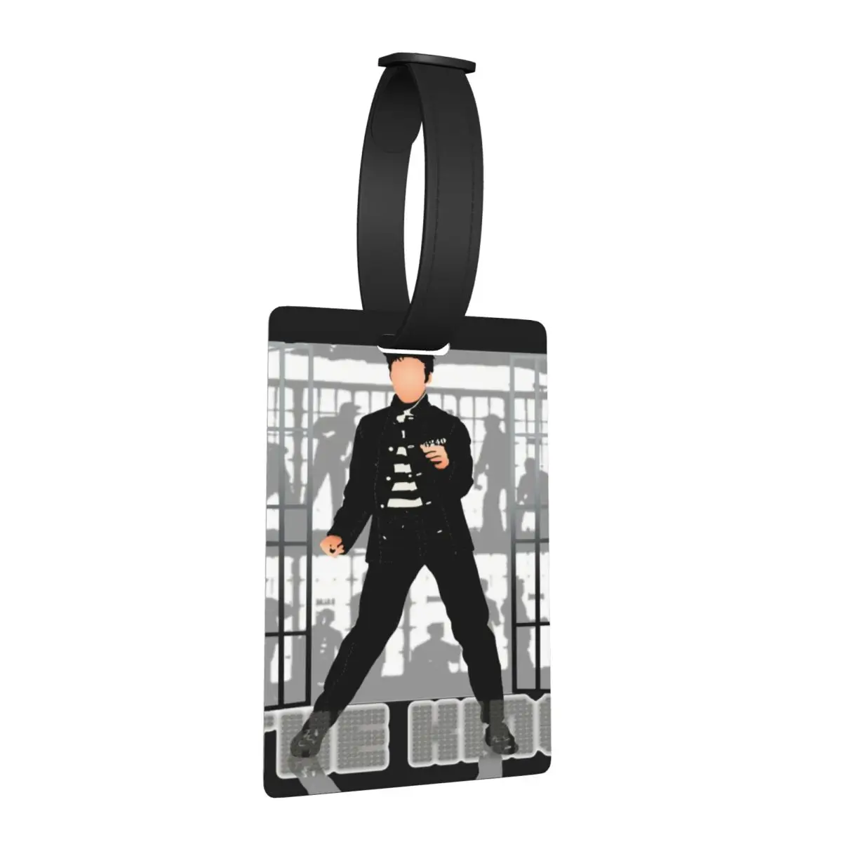 

E-Elvis Presley The King Jailhouse Luggage Tags Suitcase Travel Portable Baggage Boarding Tag Label Holder ID Name Address