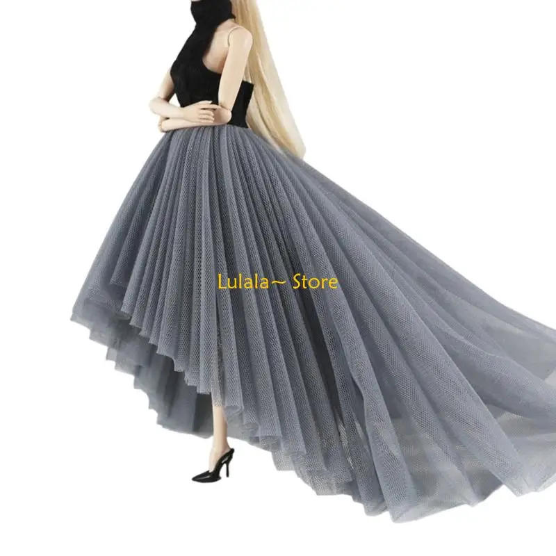 Y4QA Doll Photography Wedding Outfit with Layered Skirt for 30 Dolls