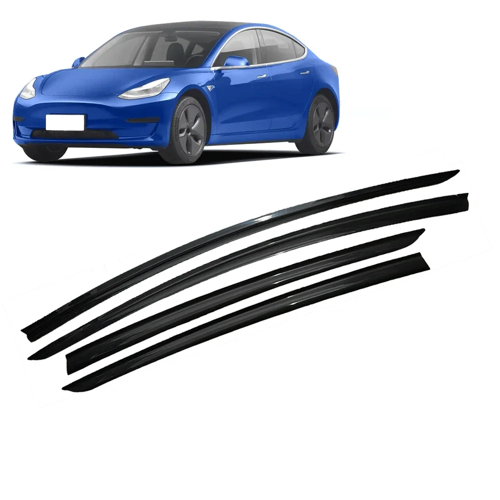 

Window Visor for Tesla Model 3 2017 2018 2019 2020 2021 2022 2023 2024 Wind Deflectors Rain Guards Door Visor Vent Ventvisor