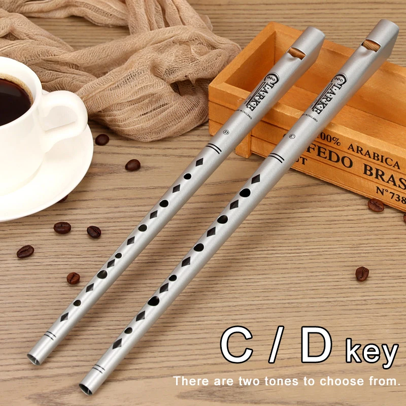 

Traditional Clarke Flute Silver C/D Key Whistle Ireland Musical Instrument Irish Whistle Flute Woodwind Instrument Flute