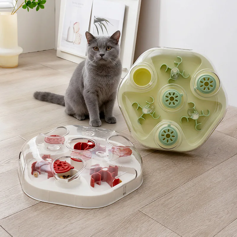 

Interactive Pet Puzzle Toy, Transparent Slow Feeder Ball for Dogs and Cats, for Boredom Relief & Mental Stimulation