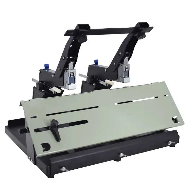 Double Head Desktop Manual Flat Saddle Stapler for Business Office Heavy Duty Stapling