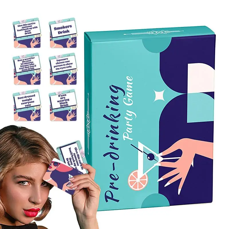 

Fun Party Game For Adults Girls Adults Birthday Dedicated Deck Card Games 50pcs Interesting & Promote Friendship Drinking Games