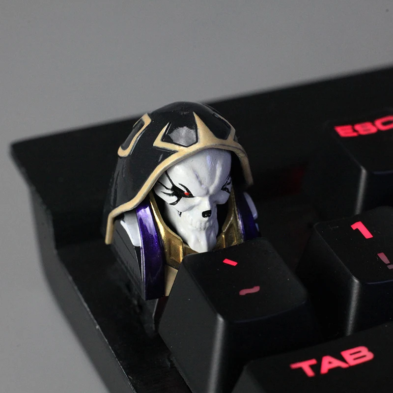 Overlord Ainz Ooal Gown Keycap 3D Resin Point Keycap Personalized Custom Handmade Mechanical Keyboard 1 Pc Artisan Key Cap Gift