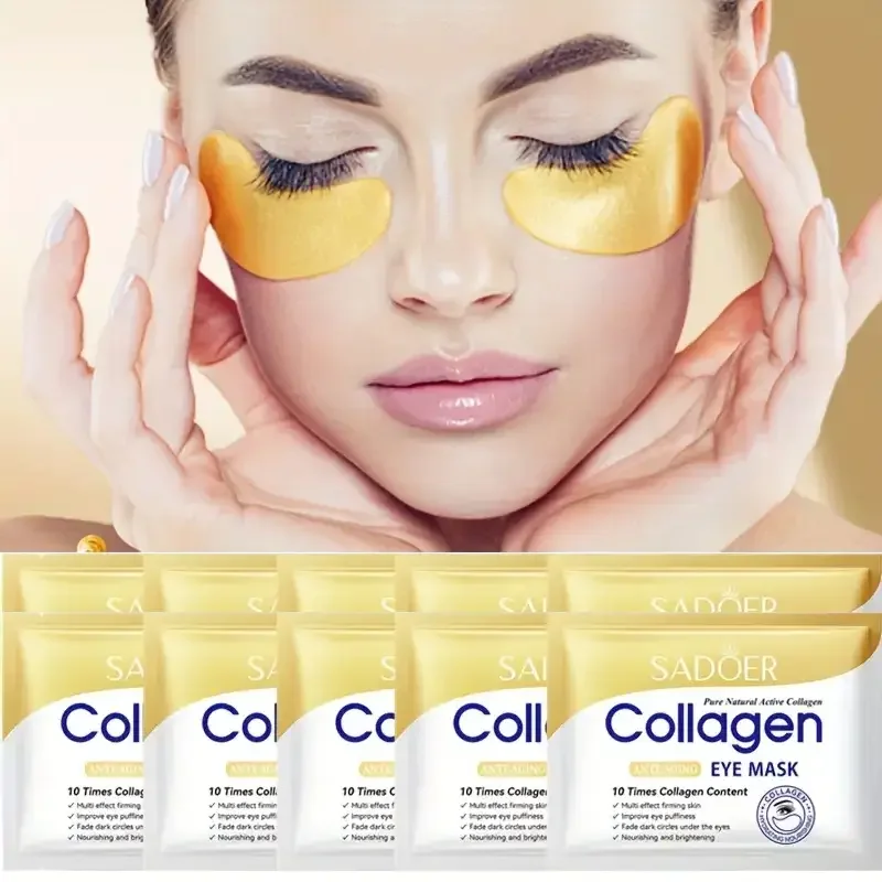 Crystal Collagen Eye Mask 20pcs(10 Pairs) Gel Eye Patches Moisturizing Anti Dark Circles Remove Eye Bags Hydrating Skin Care