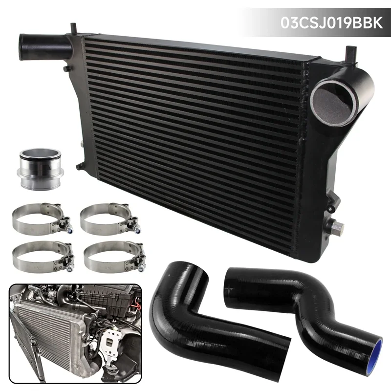 FMIC Intercooler Kit Turbo Fits For Vw Golf GTI 06-10 2.0T MK5 Gen2 (VERSION 2)  Black / Blue /Red