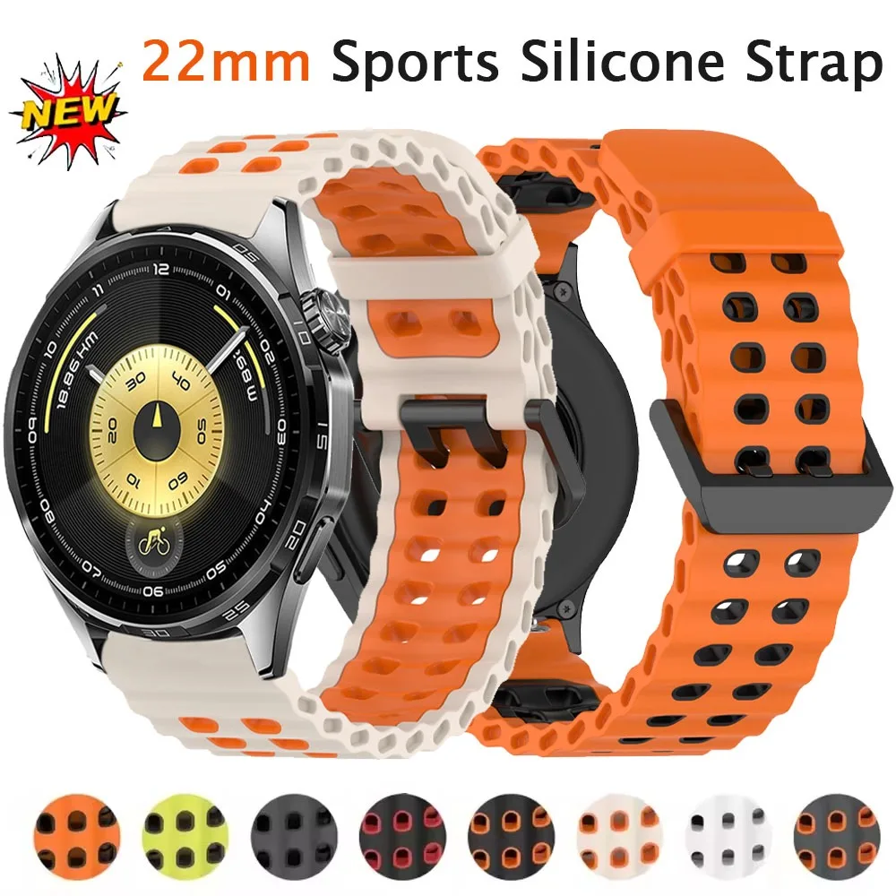22Mm Silicone Strap…