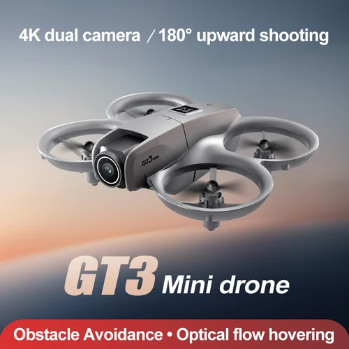 Imagen 2 del producto NUEVO Drone GT3 8K 4K Profesional HD 180 °   ESC Cámaras duales Mini WIFI Dron evitación de obstáculos FPV plegable RC Quadcopter juguetes UAV