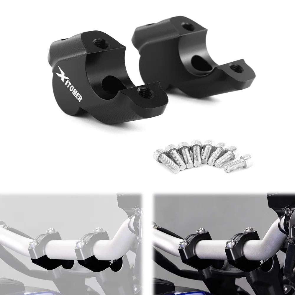 Motorcycle Handlebar Risers For Yamaha Tenere 700 XTZ690 /World Raid /Rally Edition With Offset Raised Shifted Back Converter