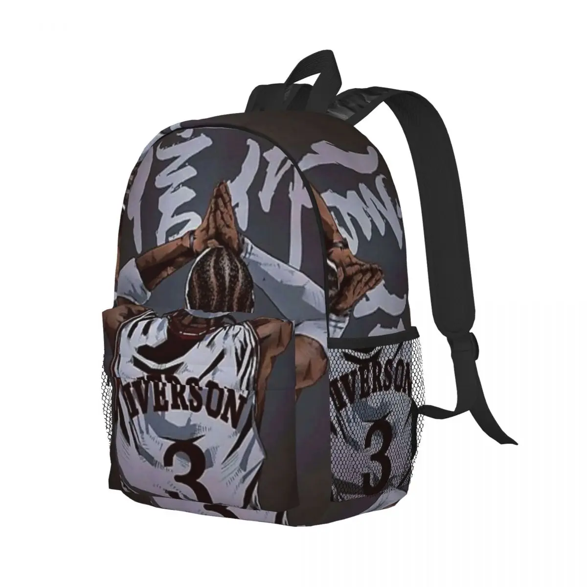 Allen Iverson Poster Nuevo bolso escolar con estampado de moda Mochila liviana de 15 pulgadas